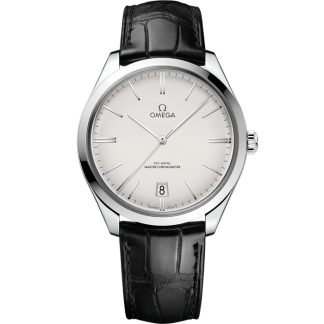 Omega De Ville Trésor 40 mm, stalowy na skórzanym pasku 435.13.40.21.02.001