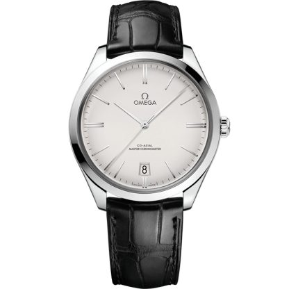 Omega De Ville Trésor 40 mm, stalowy na skórzanym pasku 435.13.40.21.02.001
