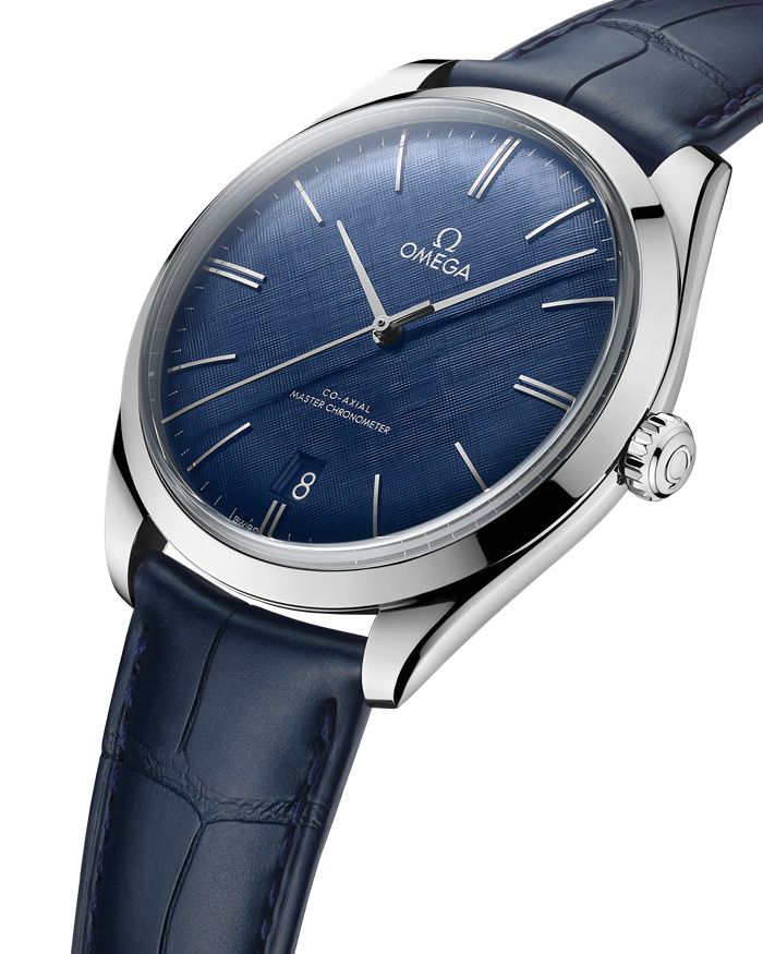 Omega De Ville Trésor 40 mm, stalowy na skórzanym pasku 435.13.40.21.03.001 - obrazek 4