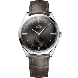 Omega De Ville Trésor 40 mm, stalowy na skórzanym pasku 435.13.40.21.06.001