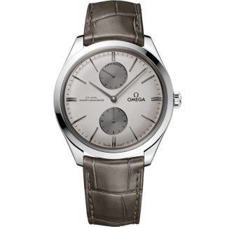 Omega De Ville Trésor 40 mm, stalowy na skórzanym pasku 435.13.40.22.06.001