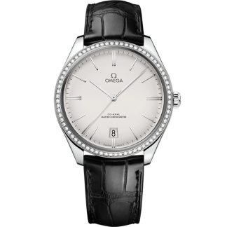 Omega De Ville Trésor 40 mm, stalowy na skórzanym pasku 435.18.40.21.02.001