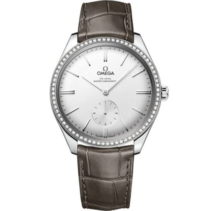 Omega De Ville Trésor 40 mm, stalowy na skórzanym pasku 435.18.40.21.02.002