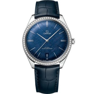 Omega De Ville Trésor 40 mm, stalowy na skórzanym pasku 435.18.40.21.03.001
