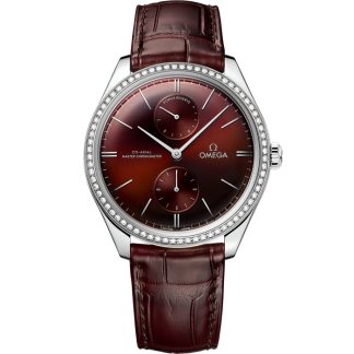 Omega De Ville Trésor 40 mm, stalowy na skórzanym pasku 435.18.40.22.11.001