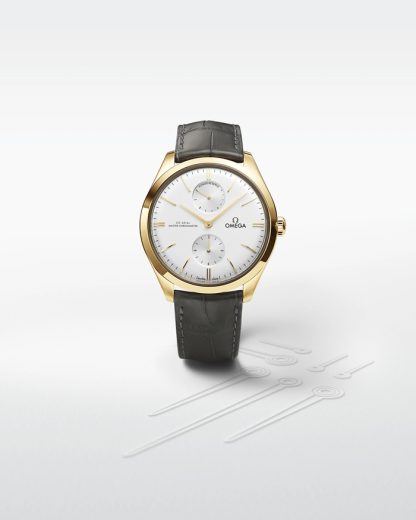 Omega De Ville Trésor 40 mm, żółte złoto na skórzanym pasku 435.53.40.22.02.001 - obrazek 5