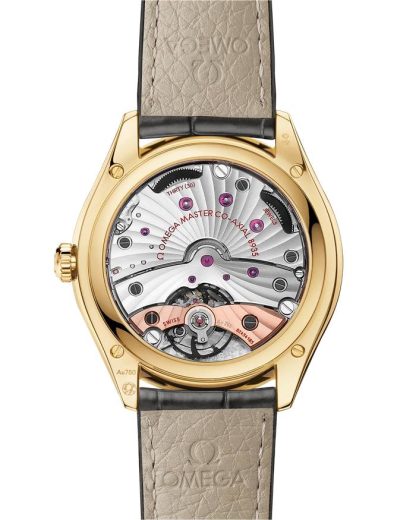 Omega De Ville Trésor 40 mm, żółte złoto na skórzanym pasku 435.53.40.22.02.001 - obrazek 2