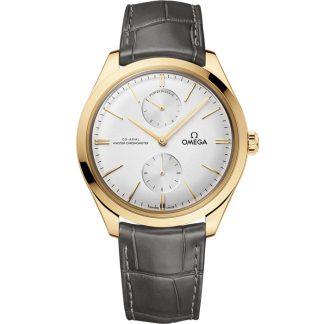 Omega De Ville Trésor 40 mm, żółte złoto na skórzanym pasku 435.53.40.22.02.001