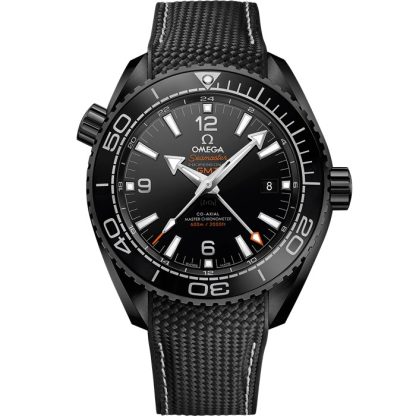 Omega Deep Black Seamaster Planet Ocean 600M 45,5 mm, czarna ceramika na gumowym pasku 215.92.46.22.01.001