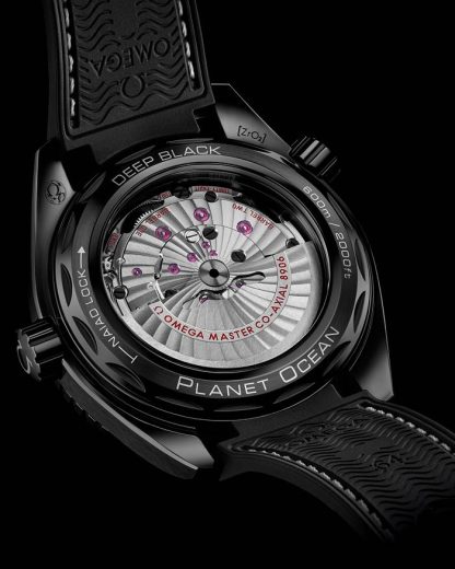 Omega Deep Black Seamaster Planet Ocean 600M 45,5 mm, czarna ceramika na gumowym pasku 215.92.46.22.01.001 - obrazek 4