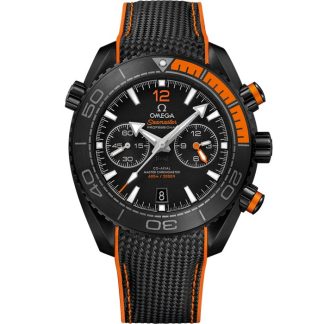 Omega Deep Black Seamaster Planet Ocean 600M 45,5 mm, czarna ceramika na gumowym pasku 215.92.46.51.01.001