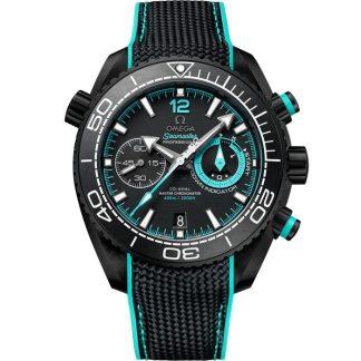 Omega ETNZ Deep Black Seamaster Planet Ocean 600M 45,5 mm, czarna ceramika na gumowym pasku 215.92.46.51.01.003