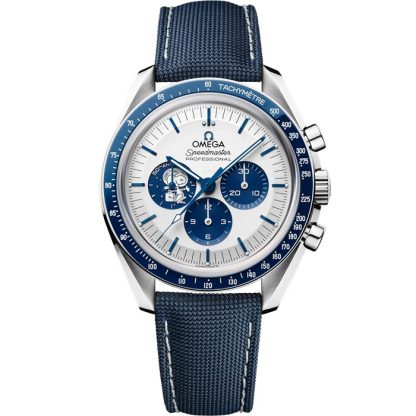 Omega Exclusive Access "Silver Snoopy Award" Speedmaster Anniversary Series 42 mm, stalowy na powlekanym nylonowym pasku 310.32.42.50.02.001