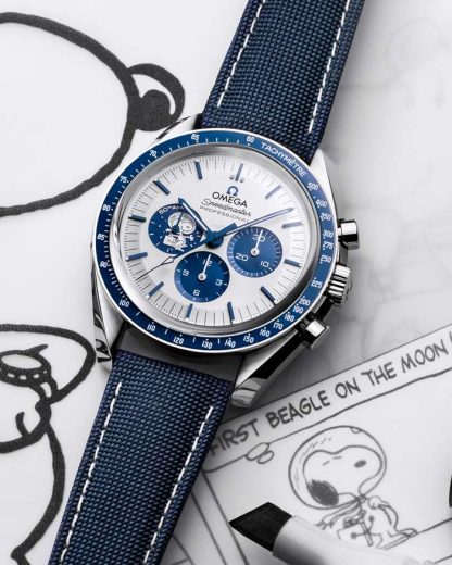 Omega Exclusive Access "Silver Snoopy Award" Speedmaster Anniversary Series 42 mm, stalowy na powlekanym nylonowym pasku 310.32.42.50.02.001 - obrazek 4