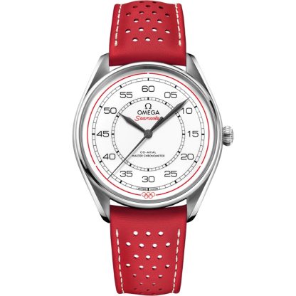 Omega Limited Edition Set Seamaster Olympic Official Timekeeper 39,5 mm, stalowy na skórzanym pasku 522.32.40.20.04.004