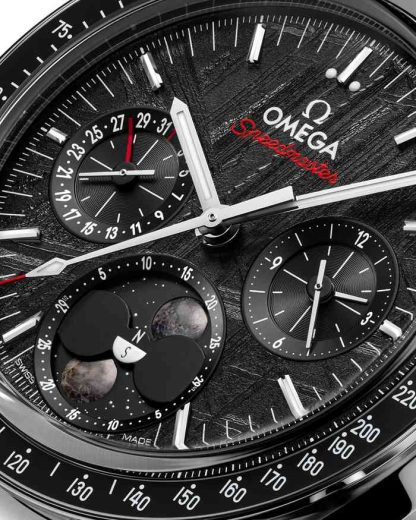 Omega Meteorite Speedmaster Moonphase 43 mm, stal na stali 304.30.43.52.01.001 - obrazek 4