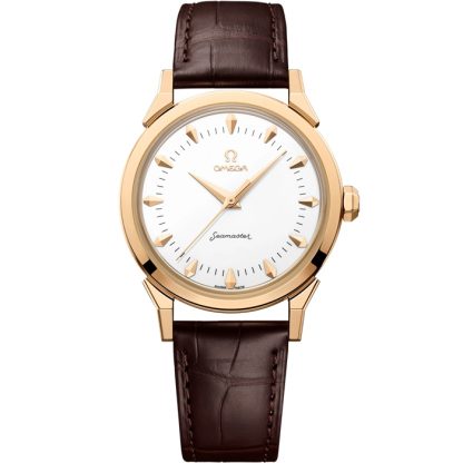 Omega Milano Cortina 2026 New Seamaster 37 mm 37 mm, złoto Moonshine ™ na aligatorze 522.53.37.20.04.001