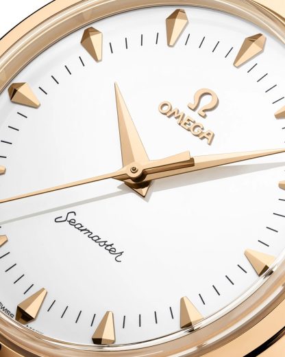 Omega Milano Cortina 2026 New Seamaster 37 mm 37 mm, złoto Moonshine ™ na aligatorze 522.53.37.20.04.001 - obrazek 4