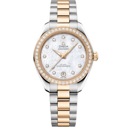 Omega New Seamaster Aqua Terra 150M 30 mm, stal - złoto Moonshine™ na stali - złoto Moonshine™ 220.25.30.20.55.001