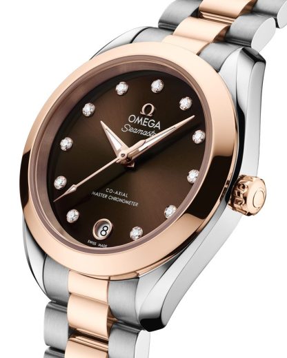 Omega New Seamaster Aqua Terra 150M 30 mm, stal - złoto Sedna™ na stali - złoto Sedna™ 220.20.30.20.63.001 - obrazek 3