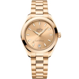 Omega New Seamaster Aqua Terra 150M 30 mm, złoto Moonshine™ na złocie Moonshine™ 220.50.30.20.08.001
