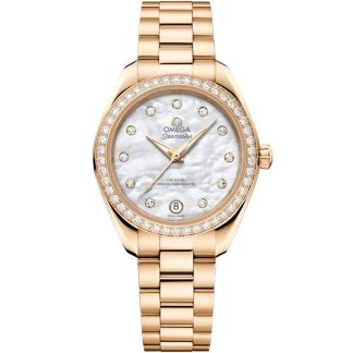 Omega New Seamaster Aqua Terra 150M 30 mm, złoto Moonshine™ na złocie Moonshine™ 220.55.30.20.55.001