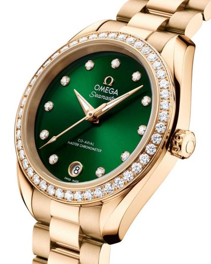 Omega New Seamaster Aqua Terra 150M 30 mm, złoto Moonshine™ na złocie Moonshine™ 220.55.30.20.60.001 - obrazek 3