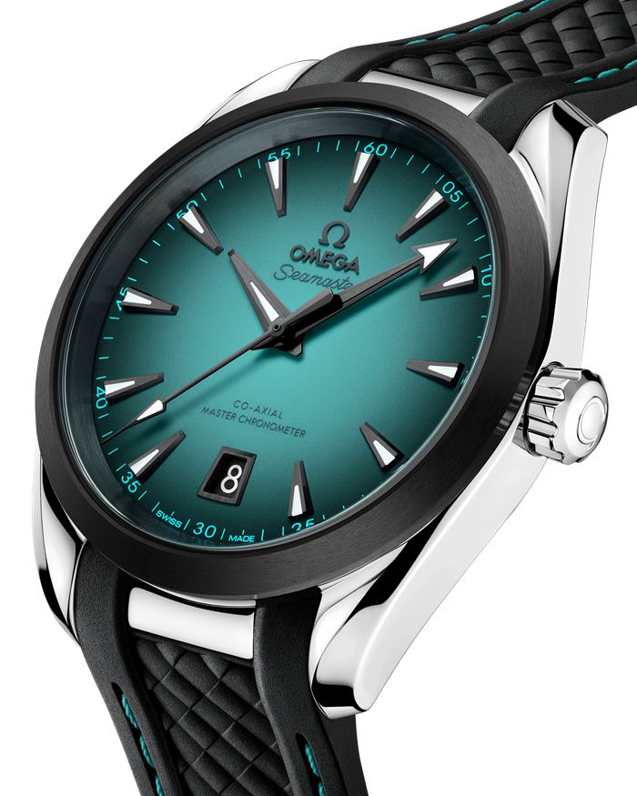 Omega New Seamaster Aqua Terra 150M 38 mm, stalowy na gumowym pasku 220.32.38.20.03.001 - obrazek 5