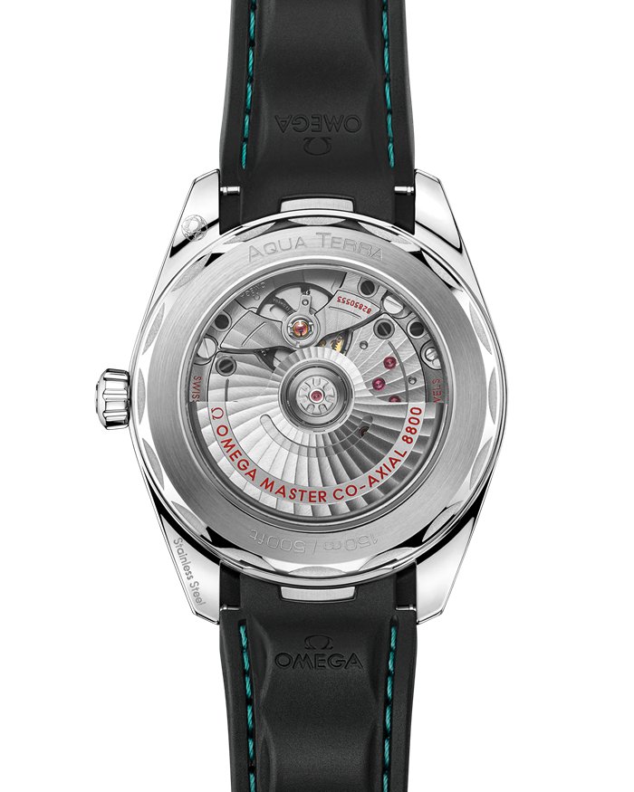 Omega New Seamaster Aqua Terra 150M 38 mm, stalowy na gumowym pasku 220.32.38.20.03.001 - obrazek 2