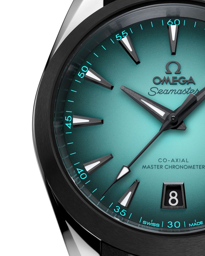 Omega New Seamaster Aqua Terra 150M 38 mm, stalowy na gumowym pasku 220.32.38.20.03.001 - obrazek 3