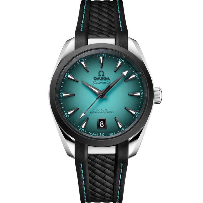 Omega New Seamaster Aqua Terra 150M 38 mm, stalowy na gumowym pasku 220.32.38.20.03.001