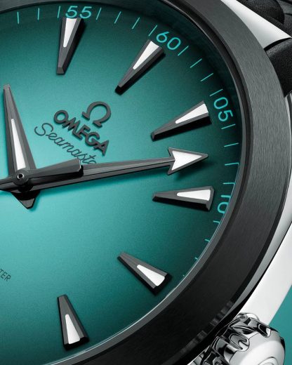 Omega New Seamaster Aqua Terra 150M 41 mm, stalowy na gumowym pasku 220.32.41.21.03.001 - obrazek 5