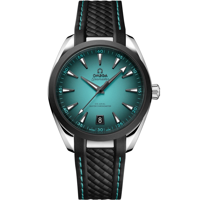 Omega New Seamaster Aqua Terra 150M 41 mm, stalowy na gumowym pasku 220.32.41.21.03.001