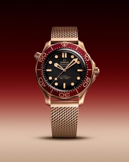 Omega New Seamaster Diver 300M 42 mm, brązowe złoto na brązowym złocie 210.90.42.20.01.003 - obrazek 5