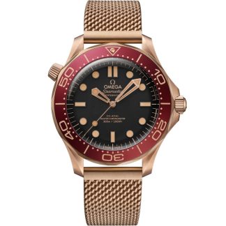 Omega New Seamaster Diver 300M 42 mm, brązowe złoto na brązowym złocie 210.90.42.20.01.003