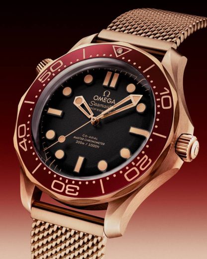 Omega New Seamaster Diver 300M 42 mm, brązowe złoto na brązowym złocie 210.90.42.20.01.003 - obrazek 3