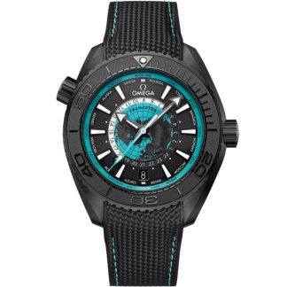 Omega New Seamaster Planet Ocean 600M 45,5 mm, czarna ceramika na gumowym pasku 215.92.46.22.01.006