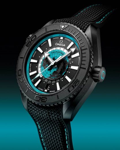 Omega New Seamaster Planet Ocean 600M 45,5 mm, czarna ceramika na gumowym pasku 215.92.46.22.01.006 - obrazek 4
