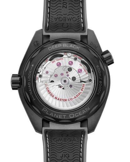 Omega New Seamaster Planet Ocean 600M 45,5 mm, czarna ceramika na gumowym pasku 215.92.46.22.01.007 - obrazek 2