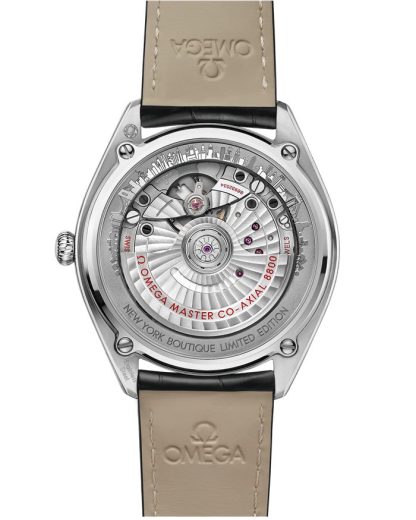 Omega New York Seamaster Boutique Editions 39,5 mm, stalowy na skórzanym pasku 511.13.40.20.02.002 - obrazek 2