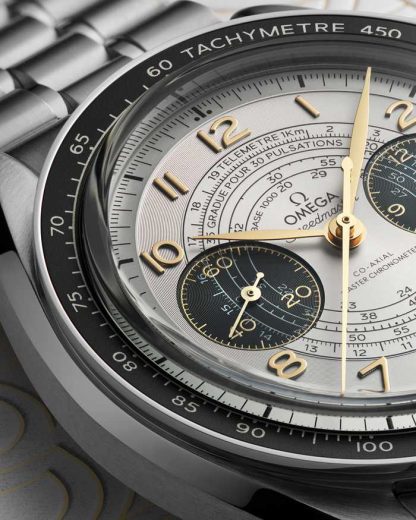 Omega Paris 2024 Speedmaster Chronoscope 43 mm, stal na stalowym pasku 522.30.43.51.02.001 - obrazek 4