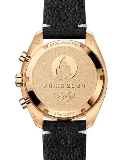Omega Paris 2024 Speedmaster Chronoscope 43 mm, złoto Moonshine™ na skórzanym pasku 522.62.43.51.02.001 - obrazek 2