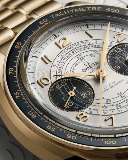 Omega Paris 2024 Speedmaster Chronoscope 43 mm, złoto Moonshine™ na złocie Moonshine™ 522.60.43.51.02.001 - obrazek 5