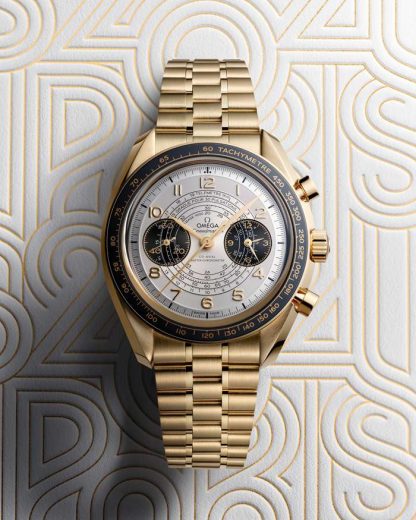 Omega Paris 2024 Speedmaster Chronoscope 43 mm, złoto Moonshine™ na złocie Moonshine™ 522.60.43.51.02.001 - obrazek 4
