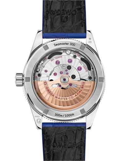 Omega Seamaster 300 41 mm, platyna na skórzanym pasku 234.93.41.21.99.002 - obrazek 2