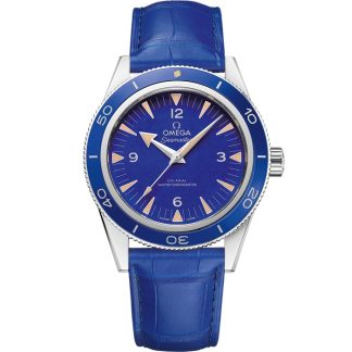 Omega Seamaster 300 41 mm, platyna na skórzanym pasku 234.93.41.21.99.002