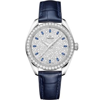 Omega Seamaster Aqua Terra 150M 34 mm, Canopus Gold™ na aligatorze 220.58.34.20.99.007