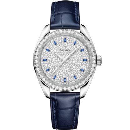Omega Seamaster Aqua Terra 150M 34 mm, Canopus Gold™ na aligatorze 220.58.34.20.99.007