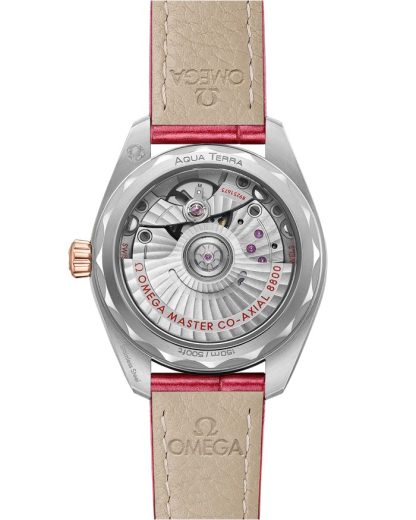 Omega Seamaster Aqua Terra 150M 34 mm, stal - złoto Sedna™ na skórzanym pasku 220.28.34.20.60.001 - obrazek 2