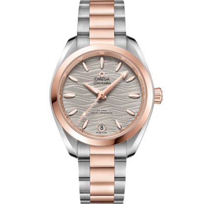 Omega Seamaster Aqua Terra 150M 34 mm, stal - złoto Sedna™ na stali - złoto Sedna™ 220.20.34.20.06.001